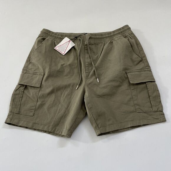 Boohoo Man Cargo Shorts Mens 2XL XXL Drawstring‎ Streetwear - Picture 1 of 9